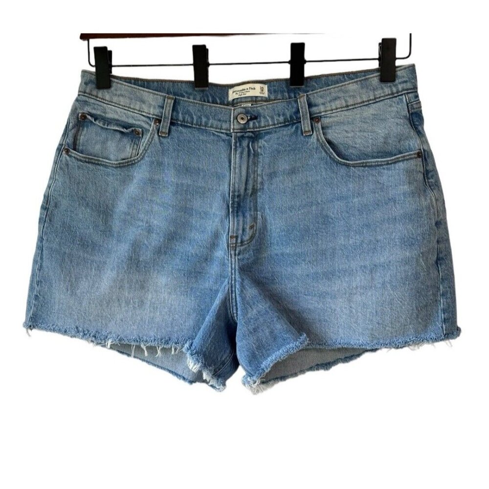 Abercrombie & Fitch Light Blue Denim Jean Shorts